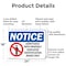 Signmission Admittance With ID Badge Only OSHA Notice Sign, Aluminum, 24in W x 18in L, 2PK OS-2PACK-NS-A-1824-L-15207 - alternate 5